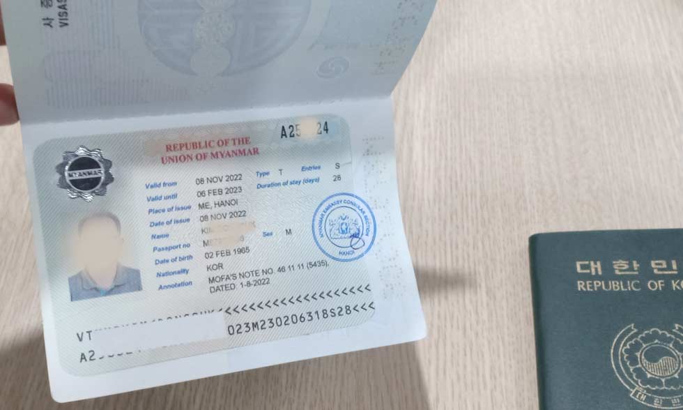 các loại visa myanmar cho người nước ngoài 